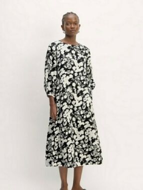 NWT Everlane Linen A-line Midi Dress